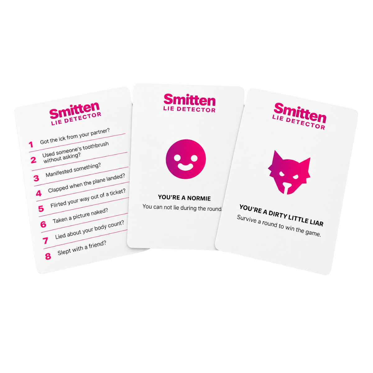 Smitten's Lie Detector Card Game